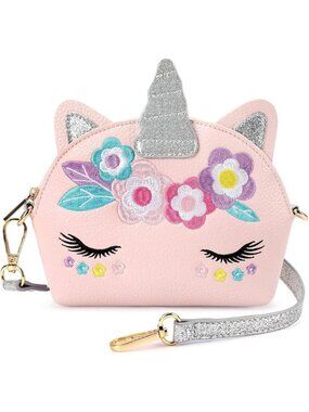 Unicorn Gifts Kids Purse for Little Girls Toddlers Mini Crossbody Bag